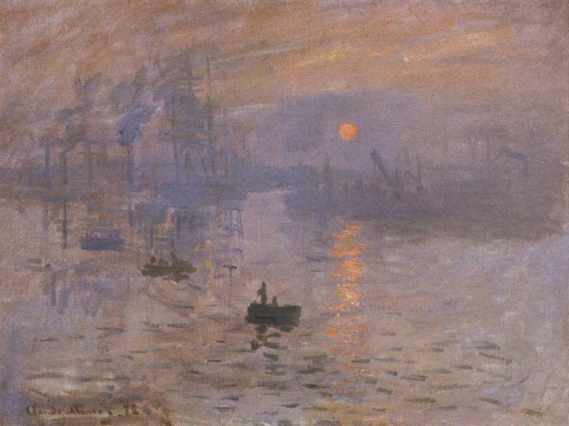 Claude Monet Impression-sunrise China oil painting art